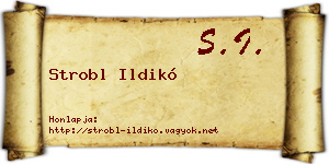 Strobl Ildikó névjegykártya